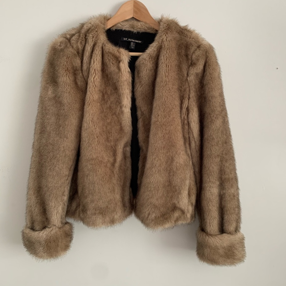 Faux fur jacket